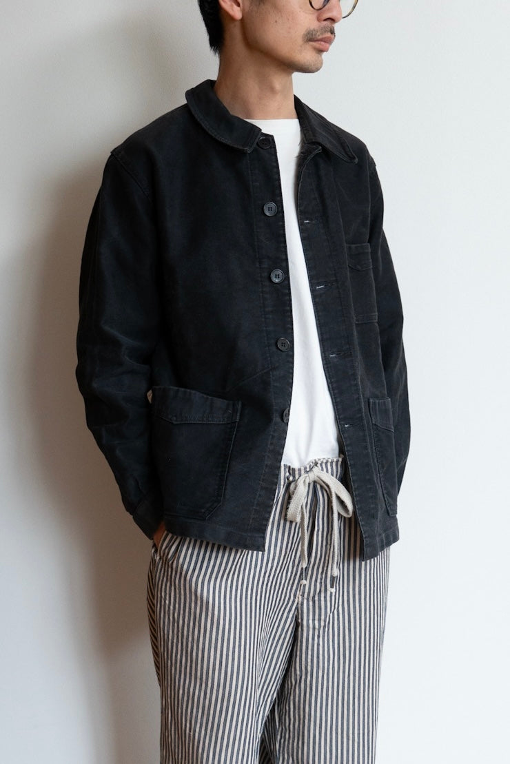 40s black moleskin jacket 